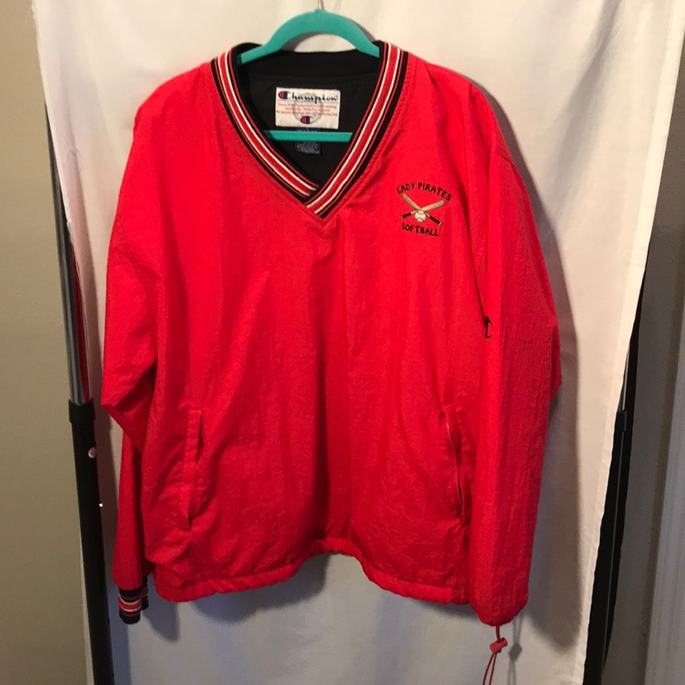 Lady Pirates ladies L red pullover